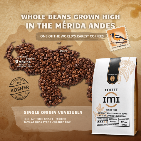 IMI Gourmet Whole Bean Coffee — Venezuelan Medium Roast, 12 oz