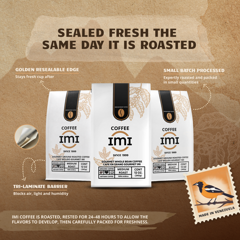 IMI Gourmet Ground Coffee 3-Pack — Venezuelan Medium Roast, 3 x 12 oz