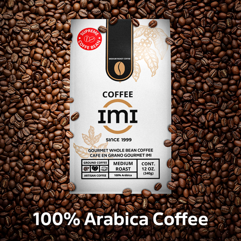IMI Medium Roast Coffee - Whole Beam 12 oz